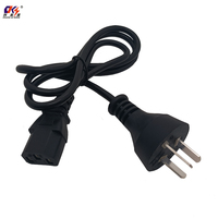 Cable de Alimentación de CA con Enchufe Argentino Estándar AR de 3 Pines a IEC C13 Hembra, Longitud Personalizada, Directo de Fábrica, para Computadora
