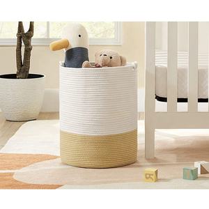 <span class=keywords><strong>Cesta</strong></span> de Almacenamiento <span class=keywords><strong>Plegable</strong></span> Moderna de Cuerda de Algodón para el Hogar, Organizador para <span class=keywords><strong>Ropa</strong></span> y Juguetes, en Promoción - Product Image 6