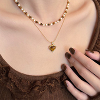 Collares con Colgante al Mejor Precio, Atractivos, Hermosos y Populares, con Cristal, Cadena Moderna, Collares con Colgante de Moda