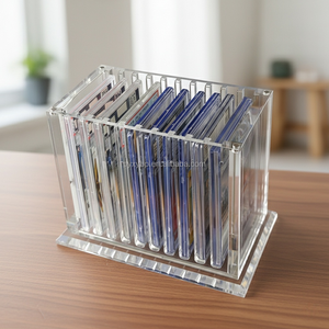 Boîte <span class=keywords><strong>de</strong></span> rangement transparente pour cartes Pokémon XYBP en acrylique transparent personnalisée avec 10/20 emplacements pour cartes gradées PSA DNA BGS - Product Image 3