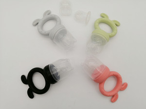 Helpcook – mangeoire à fruits en Silicone pour bébé, nouveau Style, avec 3 différentes tétines sans BPA, Clip de sucette doux, jouet de dentition - Product Image 4