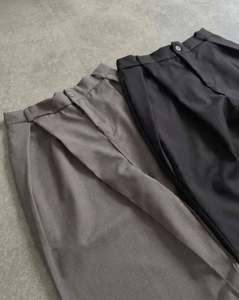 <span class=keywords><strong>Pantalones</strong></span> <span class=keywords><strong>de</strong></span> <span class=keywords><strong>vestir</strong></span> plisados anchos grises personalizados <span class=keywords><strong>para</strong></span> <span class=keywords><strong>hombre</strong></span>, <span class=keywords><strong>pantalones</strong></span> plisados sueltos <span class=keywords><strong>de</strong></span> primera calidad, proveedor <span class=keywords><strong>de</strong></span> <span class=keywords><strong>pantalones</strong></span> <span class=keywords><strong>de</strong></span> pierna ancha - Product Image 5