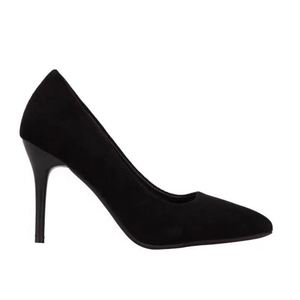 Escarpins classiques noirs à bout pointu et talons aiguilles pour femmes – Chaussures de bureau professionnelles confortables pour cérémonies - Product Image 2