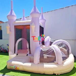 Casa Gonfiabile Taro Viola per Bambini, Parco Giochi Interno ed Esterno con Scivolo e Piscina di Palline per Feste e Matrimoni - Product Image 4