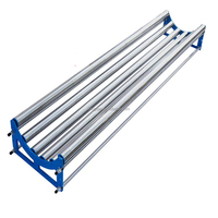 Nouveau équipement auxiliaire en acier inoxydable pour machine à retourner le tissu, support de déroulement manuel pour cadre de tissu