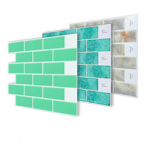 Modern 3D Wallpaper Kitchen Sticker Caravan Renovation Subway <strong>Tile</strong> Instant <strong>Stick</strong>-<strong>On</strong> Wall Design Resin Stone Material Interior - Product Image 2