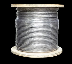 <span class=keywords><strong>6</strong></span>*7+IWS-2.8/3.0 Оцинкованный высокопрочный трос 60 #   Трос из углеродистой стали 0,<span class=keywords><strong>6</strong></span> мм, стандарт AISI, холодновысадочный, для производства - Product Image 2