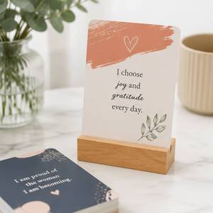 Cartes de pleine conscience personnalisées pour femmes enceintes, très demandées, pour la pensée positive et l'encouragement quotidien, avec support - Product Image 3