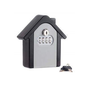 Portable Outdoor 4 Digit Password Wall Mounted Safe Combination Lockbox Lock Box For Keys Storage