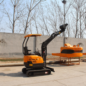 <span class=keywords><strong>Mini</strong></span>-excavatrice sur chenilles <span class=keywords><strong>Rhinoceros</strong></span> <span class=keywords><strong>XN16</strong></span> de 1,5 à 2 tonnes avec moteur Yanmar, boîte de vitesses PLC, roulement, capacité de la benne de 0,045 m³, garantie d'un an - Product Image 3