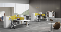 Bureau du personnel H13 meubles en forme de L table de bureau bureau de travail moderne