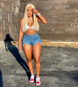 ¡Novedad <span class=keywords><strong>de</strong></span> 2022! Pantalones vaqueros cortos ajustados <span class=keywords><strong>de</strong></span> cintura alta para mujer <span class=keywords><strong>TIK</strong></span> <span class=keywords><strong>TOK</strong></span> Sexy Denim para mujer - Product Image 4