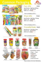 Gelée fruitée halal, collation liquide aux fruits, boisson à presser, gelée aux saveurs assorties, bonbons gélifiés moelleux