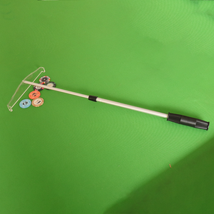 Rastrillo de Grado Profesional de Casino, empujador de fichas transparentes, telescopio de grada, <span class=keywords><strong>Ruleta</strong></span> de aluminio, rastrillo de fichas de póquer para Blackjack Texas Hold'em - Product Image 4