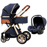 Poussette de luxe légère et siège de voiture combo poussettes bébé V9 transporteurs voiture chariot Buggies pliant chariot poussette bébé 3 en 1