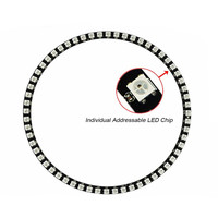 Anneau de pixels adressable WS2812B 8 16 24 32 48 60 93 241 LED SK6812 5050 Anneau lumineux LED RVB