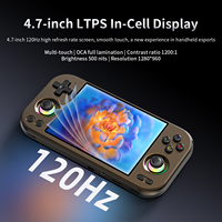 Console de Jeu Portable ANBERNIC RG477M Rétro, Écran LTPS In-Cell de 4,7 Pouces, Consoles de Jeu Vidéo en Alliage d'Aluminium CNC, Wi-Fi, Joue PS2