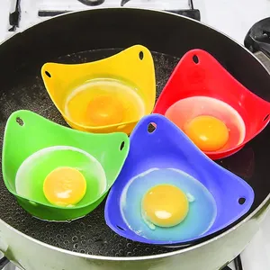 4 moldes de silicona para cocinar al vapor, aptos para microondas, freidoras de aire y estufas, utensilios de cocina - Product Image 1