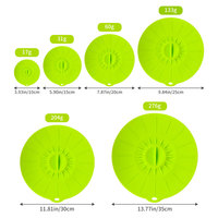 Couvre-bols en silicone écologiques sans BPA, compatibles micro-ondes, réutilisables, avec joint d'aspiration, ensemble pour casseroles, tasses, ustensiles de cuisine