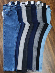 Jeans Cargo de Mezclilla para <span class=keywords><strong>Hombre</strong></span>, Estilo Vintage, Elásticos, Cintura Media, Lavado Medio, Corte Recto, Venta al Por Mayor - Product Image 6
