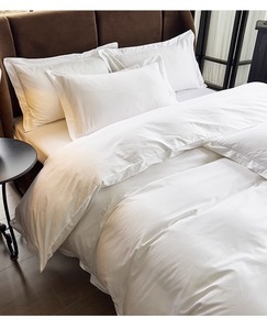 100% coton 40S 200TC ensemble de literie d'hôtel reine King <span class=keywords><strong>Size</strong></span> drap plat blanc uni avec drap de lit de couleur pure - Product Image 4