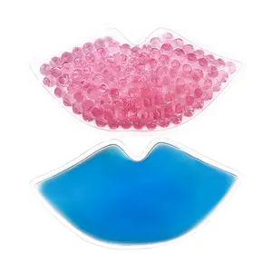 Pacote de gelo gel em forma de lábios para compressa quente e fria reutilizável
