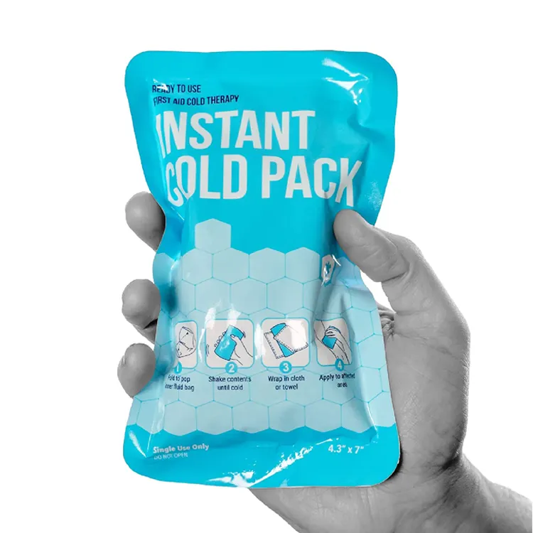 Vente en gros de compresse froide personnalisée, Pack de glace instantanée jetable pour les premiers soins