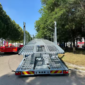 Semi-remorque porte-voitures robuste en acier de haute qualité à 2 essieux pour 8 véhicules à vendre - Product Image 4