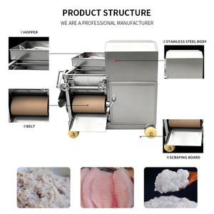 آلة إزالة عظام السمك الصناعية الأوتوماتيكية بالكامل، سعر آلة فصل عظام السمك الصناعية، آلة استخراج لحم السمك - Product Image 4