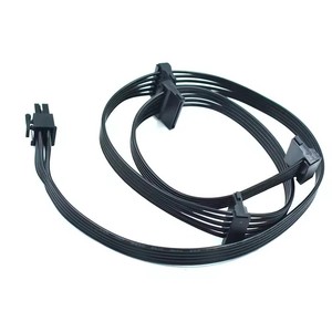 Câble d'alimentation SATA 6 broches vers 4x 15 broches, adaptateur répartiteur pour disques durs SATA, compatible avec les alimentations modulaires Corsair Type 4 HX750 <span class=keywords><strong>HX850</strong></span> HX1000 HX1200 - Product Image 1