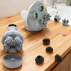 Productos de tendencia Venta al por mayor barato Muestras en línea Cabeza de masajeador de reemplazo de silicona personalizada única para masajeador de cabeza de pulpo - Product Image 3