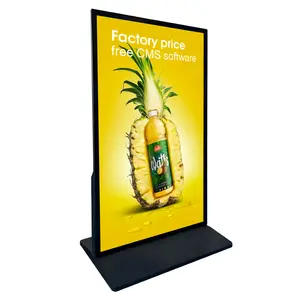 43 49 55 inch indoor touch screen media display kiosk lcd digital signage advertising player information vertical totem