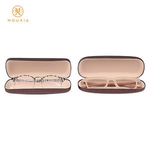 קופסת משקפיים קשיחה מעור PU ישירות מהמפעל, סיטונאי, לוגו בהתאמה אישית, קופסת אחסון למשקפיים, רב צבעונית, לחנות אופטיקה וקמעונאות - Product Image 3