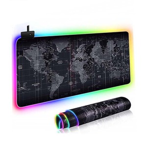 Tùy Chỉnh Cao Su Da Glowing Bàn Phím Led Gaming RGB Chuột Pad Mousepad Montian Gamer Tapis De Souris Bàn Mat Thảm Chuột <span class=keywords><strong>Pads</strong></span> - Product Image 5