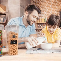 Vente chaude Récipient alimentaire en PP Rangement de cuisine Céréales en grains Couvercle à pression Transparent Scellé Contenants de stockage alimentaire pour la cuisine