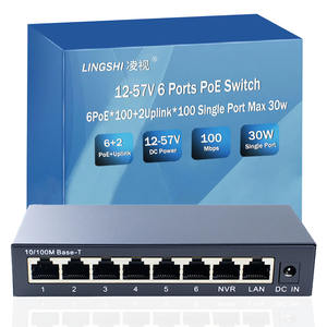 สวิตช์ POE แบบไม่มีการจัดการ 6 พอร์ต 100M รองรับ 12v-57v พร้อมมาตรฐาน Rohs รองรับการส่งข้อมูลแบบ Full-duplex และ Half-duplex ความเร็วสูง รับประกันการส่งข้อมูล 1 ปี - Product Image 2