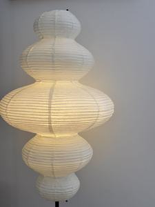 Wabi Sabi โคมไฟตั้งพื้นกระดาษรูปทรงพิเศษสำหรับห้องนั่งเล่นห้องนอนโคมไฟ LED - Product Image 6