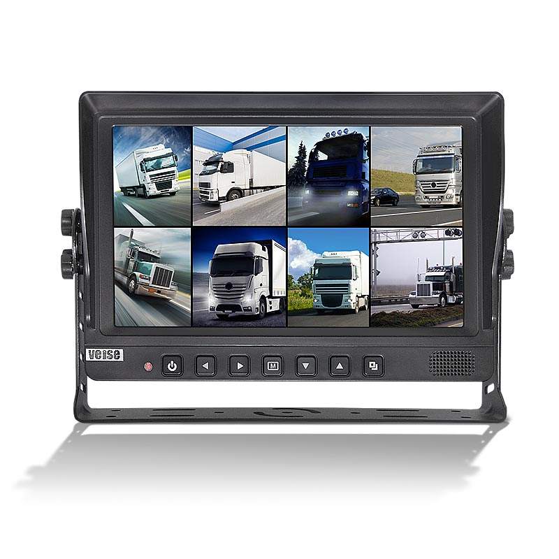 VEISE 9 Inch LCD Split Screen Monitor with DVR & Backup Cam