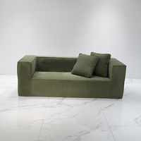 Moderne Kompression Sofa Set Tofu Würfel Stoff für Familien zimmer Wohnzimmer in Wohnungen Hotels Villen Kranken häuser und Schulen