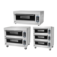 Horno de Panadería Profesional Eléctrico de 9 Bandejas con Vapor para Hornear Pan de Levadura y Baguettes