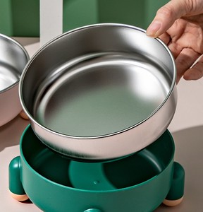 In acciaio inossidabile per alimenti per animali domestici ciotole per <span class=keywords><strong>cuccioli</strong></span> girocollo alimentano quattro piedi ciotola per cani - Product Image 6