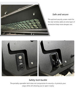 Toldo Rígido de Aluminio Impermeable con Bisagras para Camioneta Ford Ranger Chevrolet/Dodge, Toldo para Camioneta 4x4 con Función de Bloqueo - Product Image 4