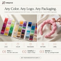 Bandeau de lavage facial en flanelle florale Plumeria, éponge faite à la main, imperméable, logo personnalisé, vente en gros en vrac pour femmes, OEM ODM, lot de quatre pièces