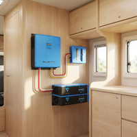 Système de stockage solaire d'urgence BLUETTI RVSolar 48V 5.12kWh avec onduleur 5000W, installation en 30 min, protocole ouvert, compatible tiers