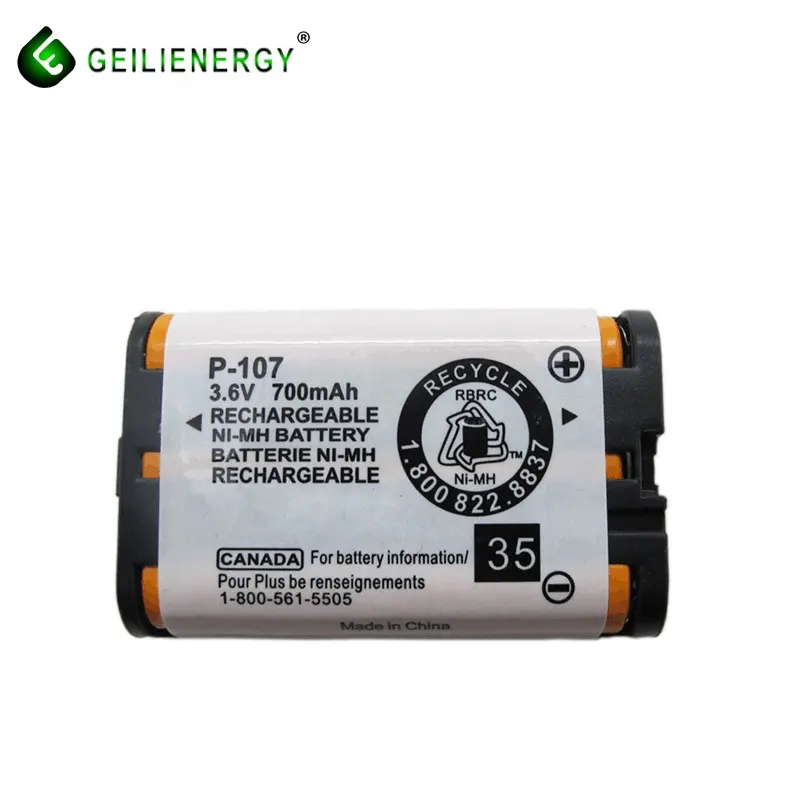 NIMH 3.6V 700MAh AAA แบตเตอรี่แบบชาร์จไฟสำหรับแบตเตอรี่ทดแทนโทรศัพท์ไร้สาย Hhrp107