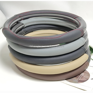 Nuevo diseño <span class=keywords><strong>de</strong></span> fibra <span class=keywords><strong>de</strong></span> carbono negro puro Super fibra <span class=keywords><strong>de</strong></span> <span class=keywords><strong>cuero</strong></span> tamaño M tipo deportivo cubierta del volante del coche - Product Image 5