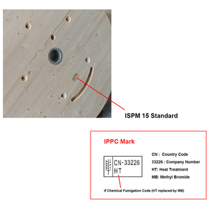 بكرة كابلات خشبية | بكرة كابلات للطاقة والاتصالات | للاستخدام التصديري - Product Image 5