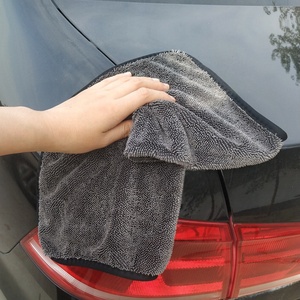 600gsm 40*40cm logotipo personalizado secado de coches toallas de bucle trenzado coreano paño de microfibra Toalla de limpieza de lavado de coches - Product Image 6