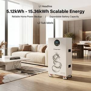Dragon 16.896kWh LiFePO4แบตเตอรี่51.2V ระบบเก็บพลังงาน DPLB-51330-LFP 330Ah พร้อมบลูทูธอัจฉริยะ LCD เกรด A - Product Image 2