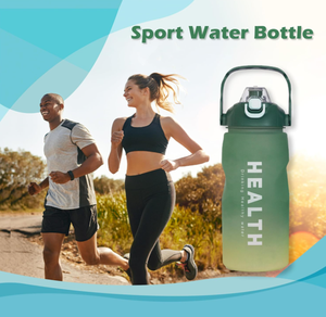 Ensemble de 4 bouteilles d'eau motivantes pour l'été, sans BPA, pour le sport, la remise en forme, la salle de sport et les activités de plein air - Product Image 5